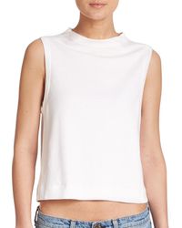 Rag & Bone | White Charley Mockneck Tee | Lyst