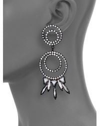 DANNIJO | Black Mildred Chandelier Earrings | Lyst
