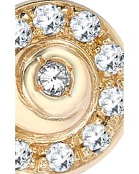 Venyx | Metallic 18k Yellow Gold Moonshell Stud Earrings | Lyst