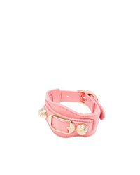 Balenciaga | Pink Giant Gold Bracelet | Lyst