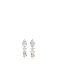 Ara Vartanian | Metallic White Gold Diamond Earrings | Lyst
