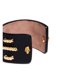 Alexander McQueen | Metallic Rope And Leather Bracelet | Lyst