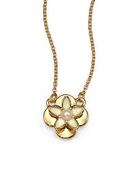 kate spade new york | Metallic Window Seat Bouquet Mini Pendant Necklace | Lyst