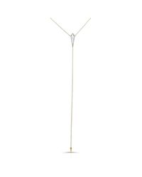 Anne Sisteron - Metallic 14kt White Gold Diamond White Topaz Bikini Necklace - Lyst