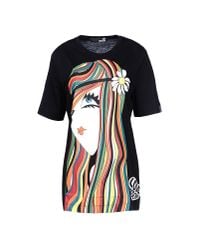 Love Moschino | Black Short Sleeve T-shirts | Lyst