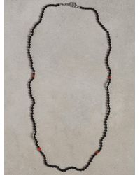John Varvatos | Black Onyx and Turquoise Beaded Necklace for Men | Lyst