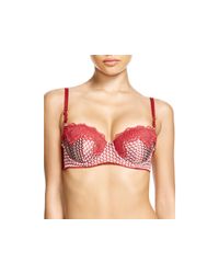 Stella McCartney | Red Ellie Leaping Contour Balconette Bra #s23-163 | Lyst