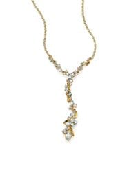 Alexis Bittar Fine | Metallic Sandy Beach Marquis Clear Quartz Diamond 18k Yellow Gold Y Necklace | Lyst