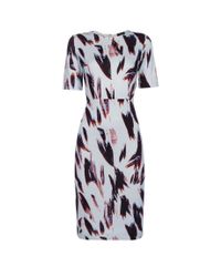 Paul Smith | Blue Painterly Camo Ribbed Dress | Lyst