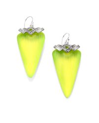 Alexis Bittar | Yellow Lucite Crystal Deco Arrow Drop Earrings | Lyst