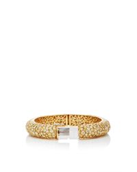 Nina Runsdorf | Metallic One Of A Kind 18k Yellow Gold Diamond Bangle | Lyst