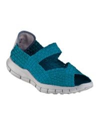 Bernie Mev | Blue Comfi Sandal Turquoise Fabric | Lyst