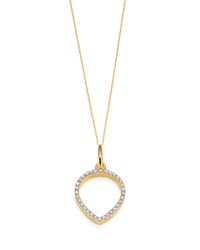 Monica Vinader | Metallic Diva Lotus Open Pendant | Lyst
