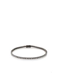 Eva Fehren | Metallic Blackened 18k Gold and Grey Diamond Tennis Bracelet | Lyst