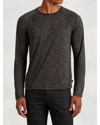 John Varvatos | Gray Wool and Silk Jumper for Men | Lyst
