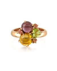 Mia & Beverly - Pink Gemstones 18k Rose Gold Ring - Lyst