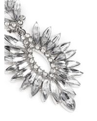 Kenneth Jay Lane | Metallic Crystal Drop Earrings | Lyst
