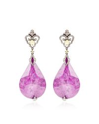Bochic | Purple Ruby and Diamond Earrings | Lyst