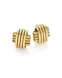 Vaubel | Metallic Lined Square Clip-on Earrings | Lyst