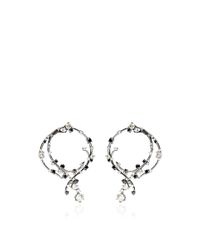 Bochic | Black and White Diamond Earrings | Lyst
