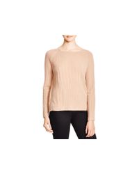 Theory | Beige Jillina Ribbed Cashmere Sweater - Bloomingdale's Exclusive | Lyst