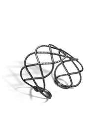 John Hardy | Metallic Classic Chain Wide Woven Braided Cuff | Lyst