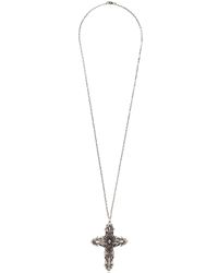 Emanuele Bicocchi | Metallic Sterling Silver Large Cross Necklace for Men | Lyst