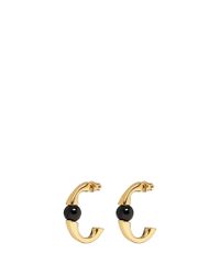 Chloé | Black 'darcey' Swarovski Pearl Crescent Earrings | Lyst