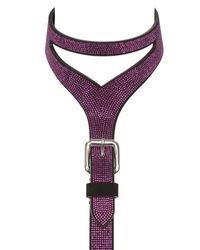 Giuseppe Zanotti | Purple Swarovski & Leather Body Harness | Lyst