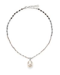 Majorica | 14mm White Baroque Pearl & Sterling Silver Ombre Pendant Necklace | Lyst