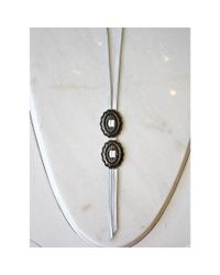 Native Rainbow | White Concho Lariat | Lyst