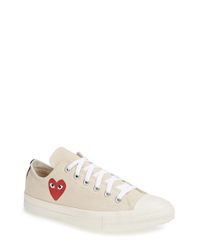 Play Comme des Garçons | White Play Chuck Taylor All Star Canvas Low-Top Sneakers for Men | Lyst
