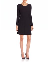 RVN | Black Jacquard A-line Dress | Lyst