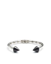Eddie Borgo | Metallic Inlaid Bicone Hinged Cuff | Lyst