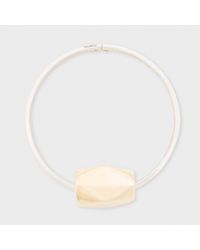 Paul Smith | Metallic Women's Silver Bracelet With Gold Facet Bead | Lyst