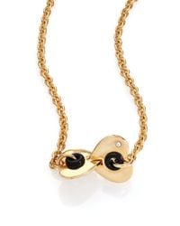 Marc By Marc Jacobs | Metallic Round & Round Hole Hearted Pendant Necklace | Lyst