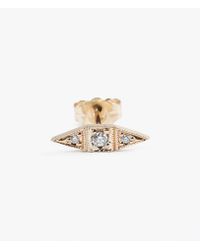 Jennie Kwon | Metallic Deco Point Stud - Single | Lyst