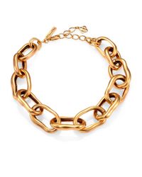 Oscar de la Renta | Metallic Link Necklace | Lyst