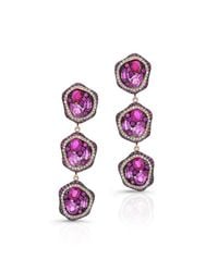 Anne Sisteron | Metallic 14kt Yellow Gold Ruby And Pink Sapphire Diamond Earrings | Lyst