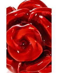 Alison Lou | Red Rose Stack Ring | Lyst