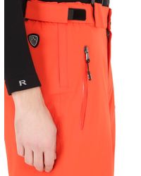 EA7 | Orange Nylon Water Resistant Ski Pants for Men | Lyst