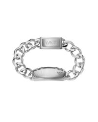Emporio Armani - Gray Iconic Stainless Steel Links Men's Bracelet for Men - Lyst