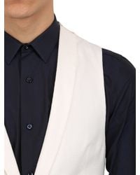 Giorgio Armani | White Techno Honeycomb Gaufrè Vest for Men | Lyst