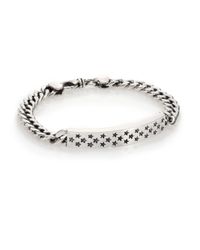 King Baby Studio | Metallic Sterling Silver Star Id Chain Bracelet for Men | Lyst