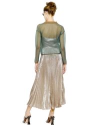 Rochas | Green Nylon Light Knit Cardigan | Lyst