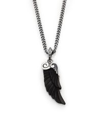 King Baby Studio | Black Jet Wing Pendant Necklace for Men | Lyst