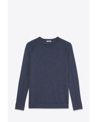 Helmut Lang | Blue Fine-gauge Wool Sweater | Lyst