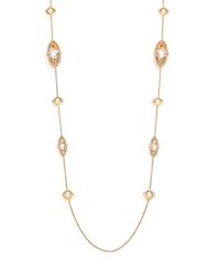 Adriana Orsini | Metallic Athena Long Station Necklace/goldtone | Lyst