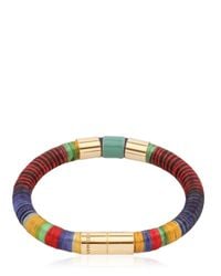 Isabel Marant | Metallic Strips Multi Colored Bracelet | Lyst