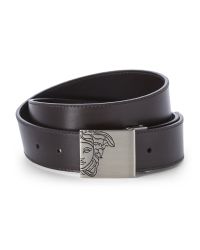Versace Green Medusa Plaque Buckle Belt for men